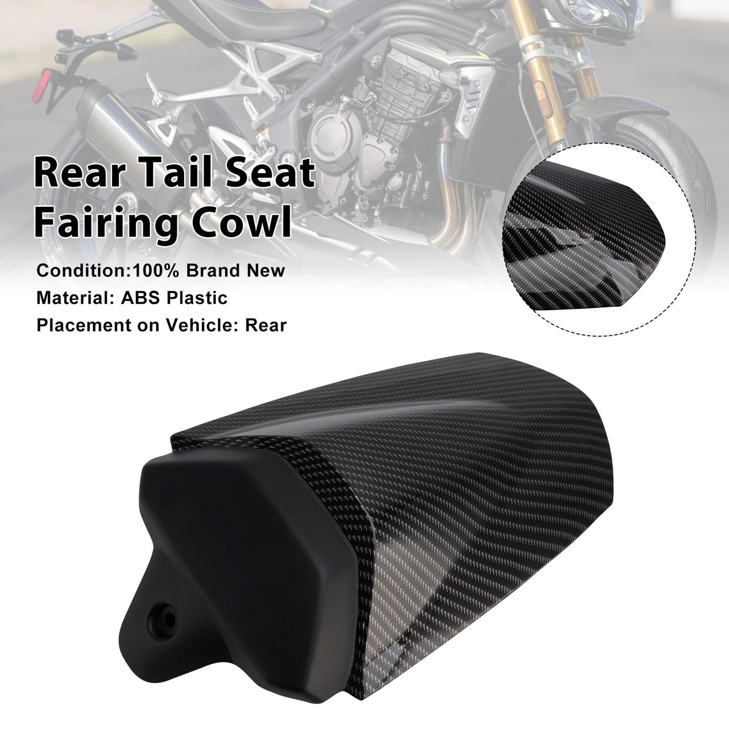 2025-2026 Per Speed Triple 1200 RS Copertura cupolino posteriore sella