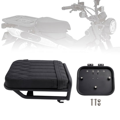 Kit Huntercub 2020-2023 per Honda CT125, con staffa per borse laterali e cuscino per sella posteriore, colore marrone.