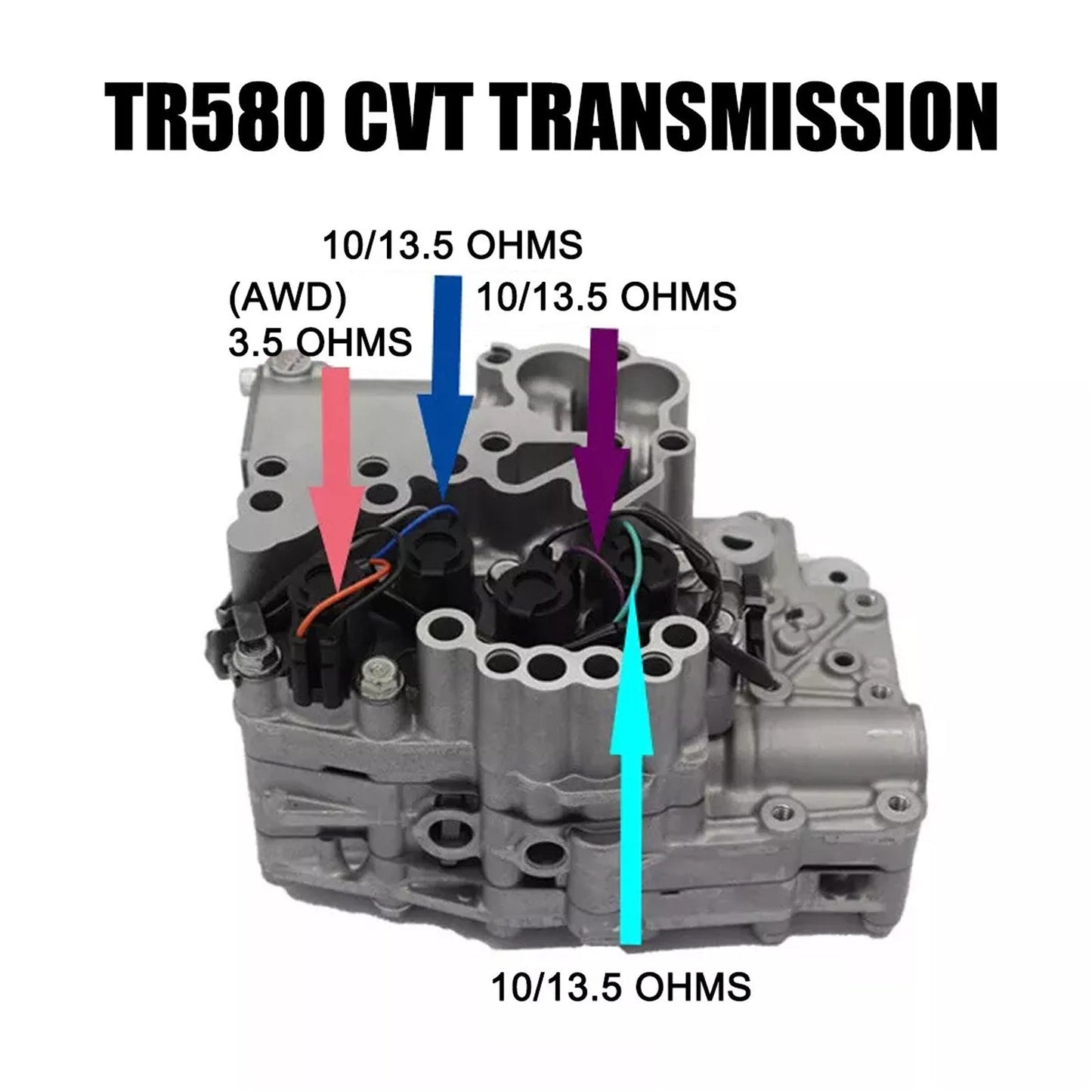 Convertitore di coppia Subaru Lineartronic CVT TR580 TR690 4 pezzi Solenoide AWD