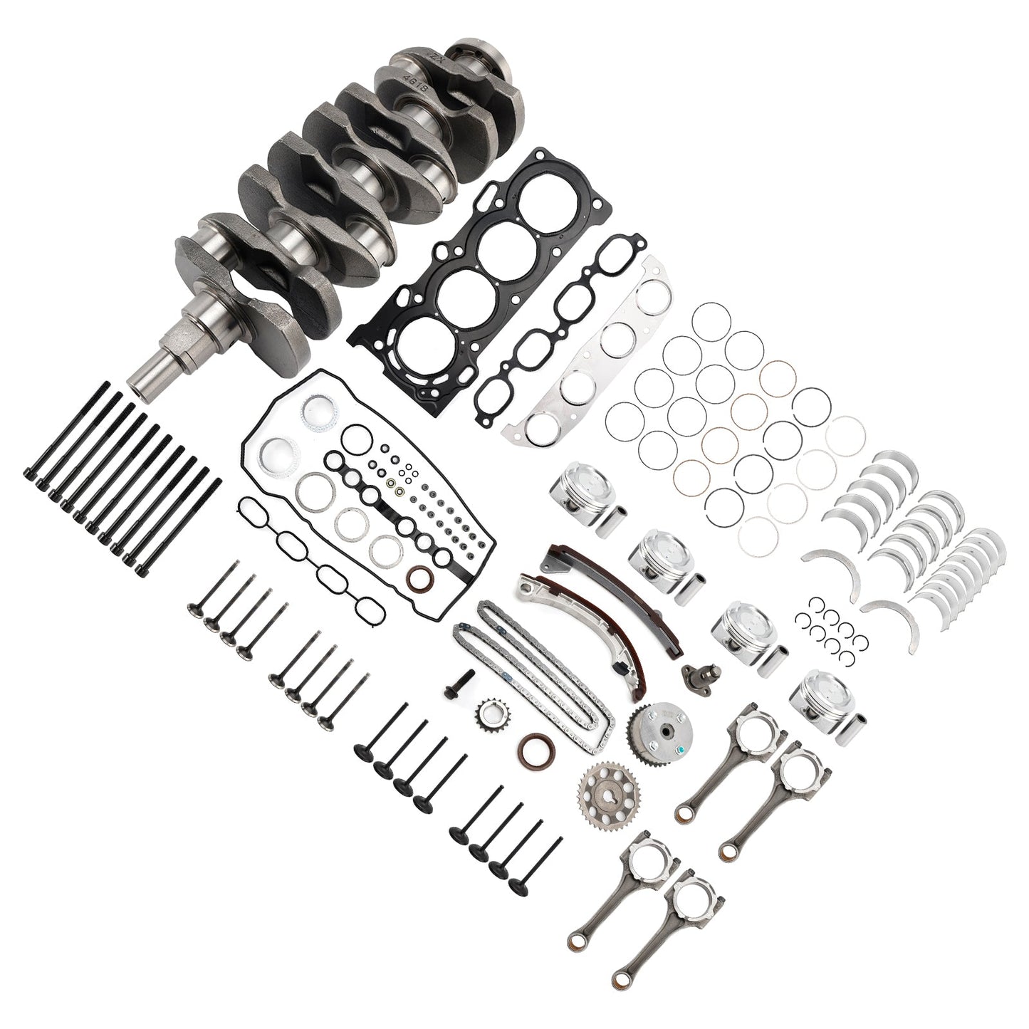 Kit di revisione e ricostruzione del motore TOYOTA MATRIX XR 1.8L 2003-2008 1ZZ-FE 11071-22010 13401-22020 Generico
