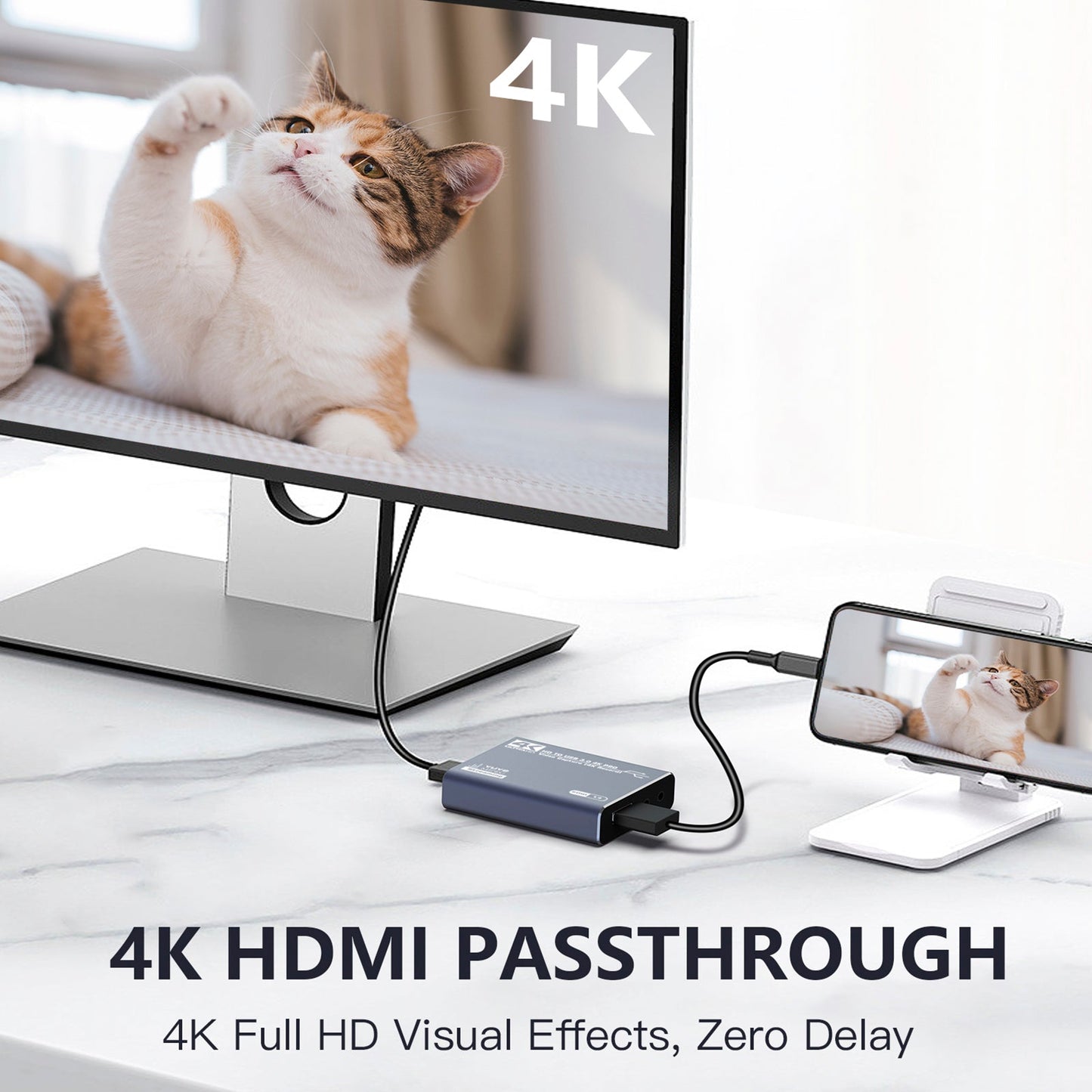 Scheda di acquisizione HDMI Video 4K Live Set-Top Box Registrazione Acquisizione audio