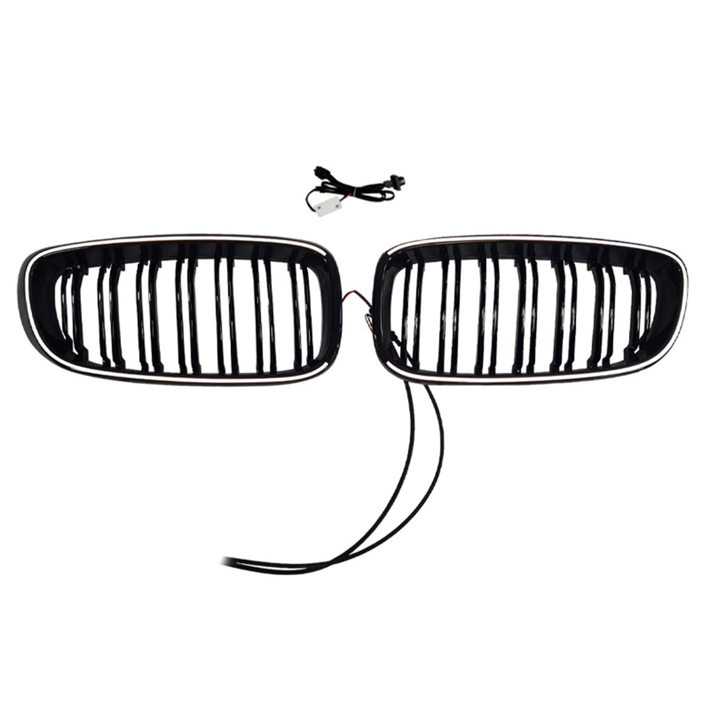 Griglia anteriore a doppia lamella nera lucida per BMW Serie 3 F34 GT (modelli 2013-2019).
