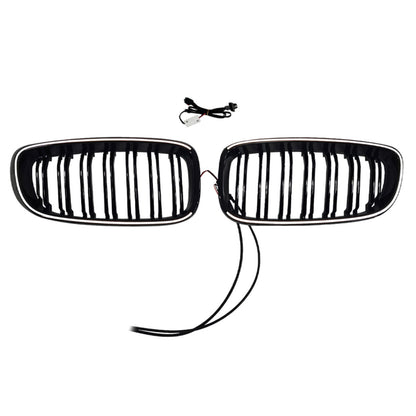 Griglia anteriore a doppia lamella nera lucida per BMW Serie 3 F34 GT (modelli 2013-2019).