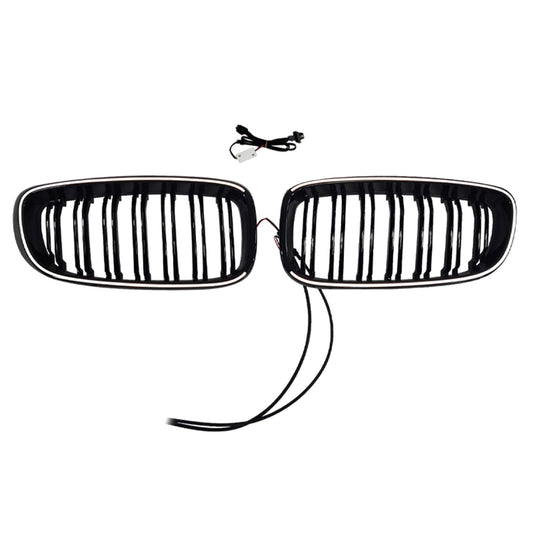Griglia anteriore a doppia lamella nera lucida per BMW Serie 3 F34 GT (modelli 2013-2019).