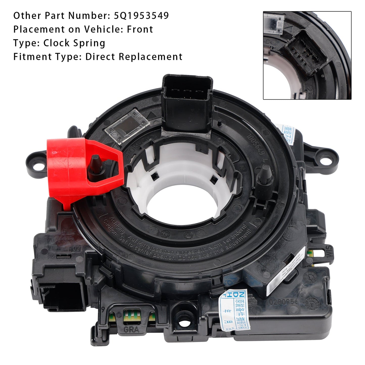 Molla di regolazione del volante VW Golf MK7 2014-2018 5Q1953549