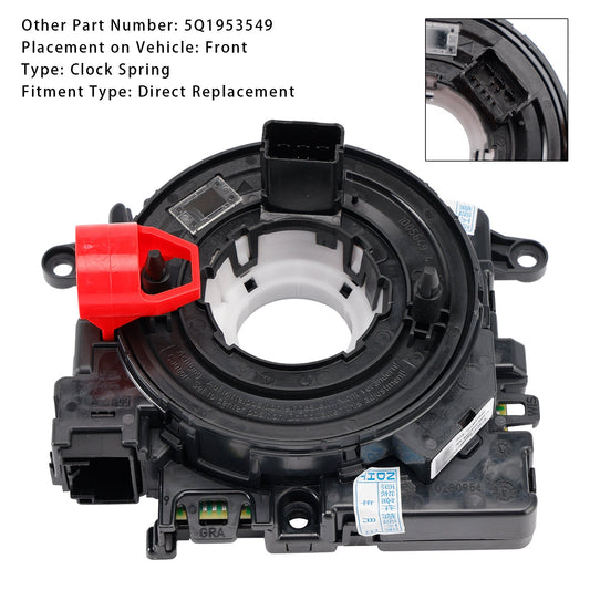 Molla dell'orologio del volante 5Q1953549 per Tiguan Golf 7 MTF multifunzione