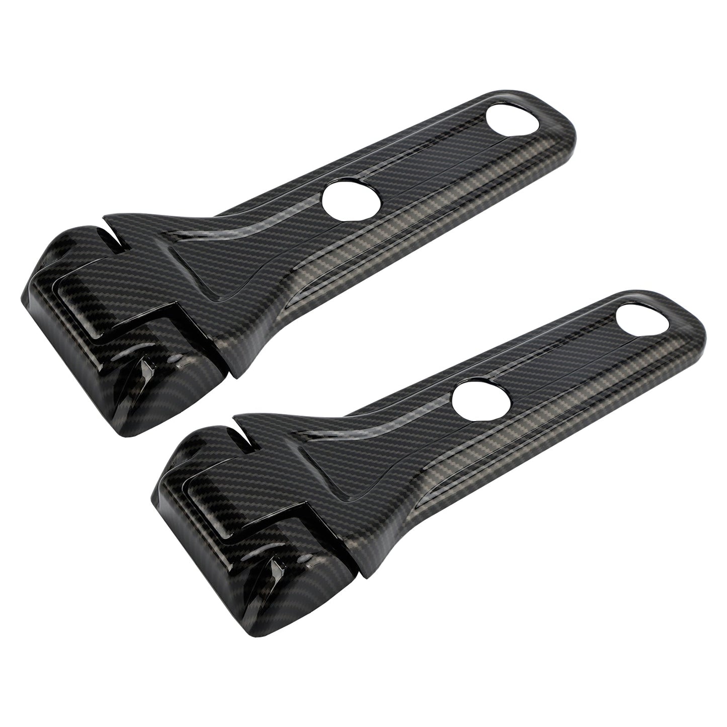 Rivestimento cerniera portellone posteriore in fibra di carbonio per Jeep Wrangler JL 2018-2024