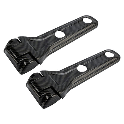 Rivestimento cerniera portellone posteriore in fibra di carbonio per Jeep Wrangler JL 2018-2024