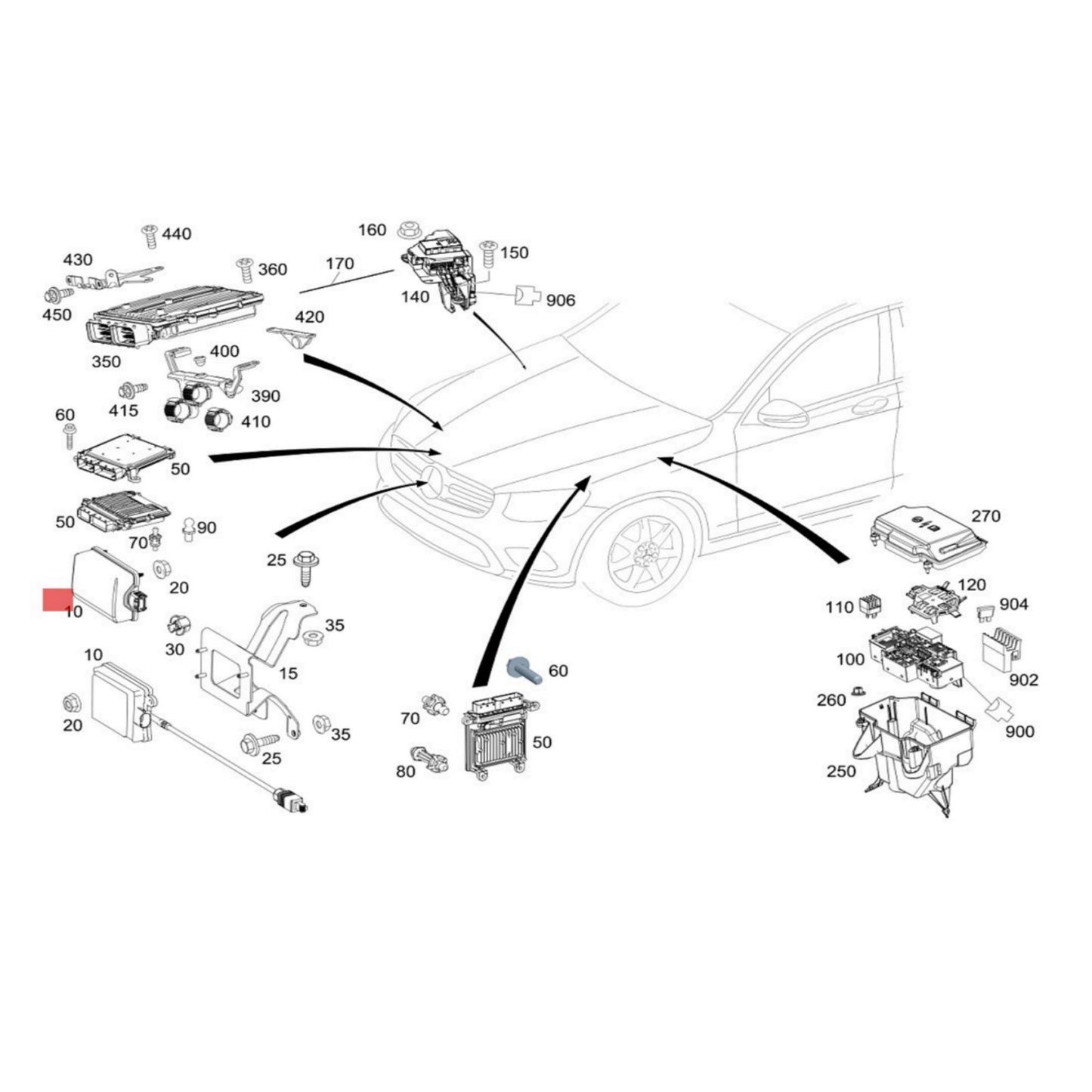 Per sensore radar CLASSE C W205 Sensore di distanza ACC A2059005918