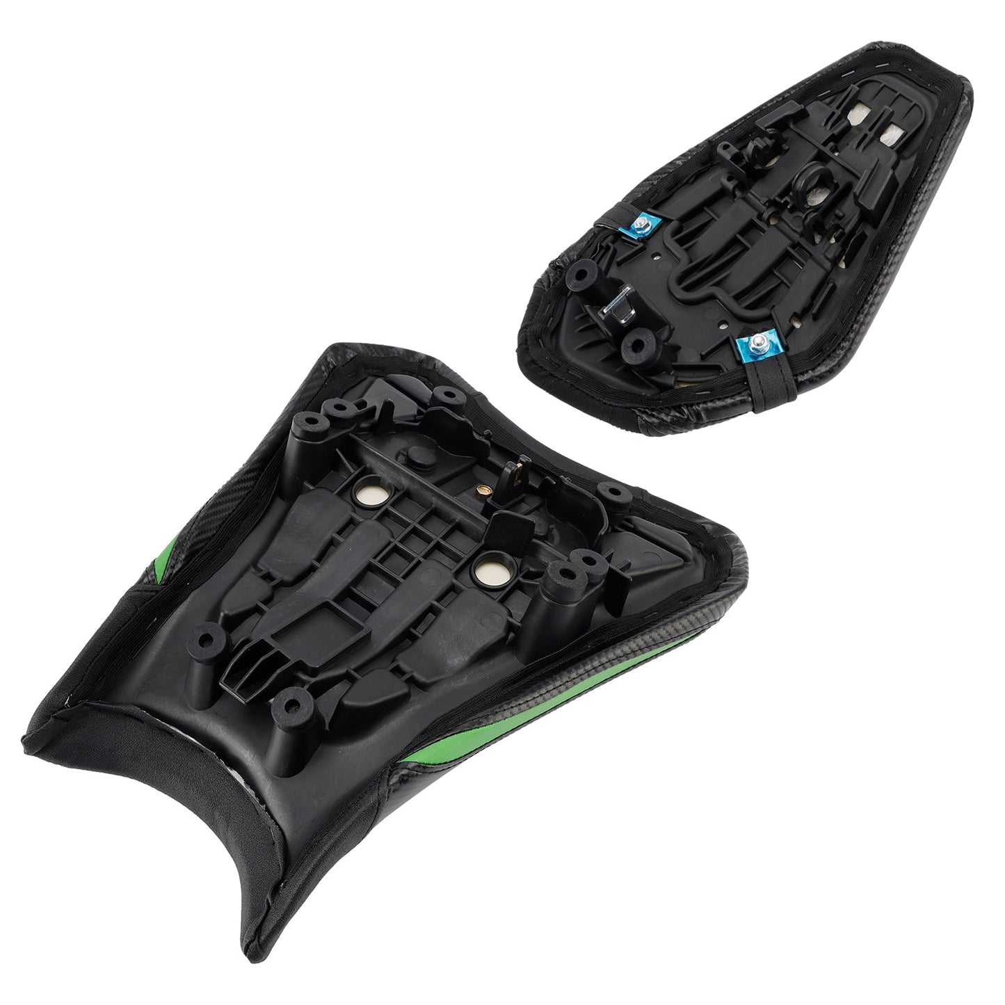 Kit sella conducente e passeggero ZX-6R per Kawasaki 2019-2025, cuscino posteriore verde