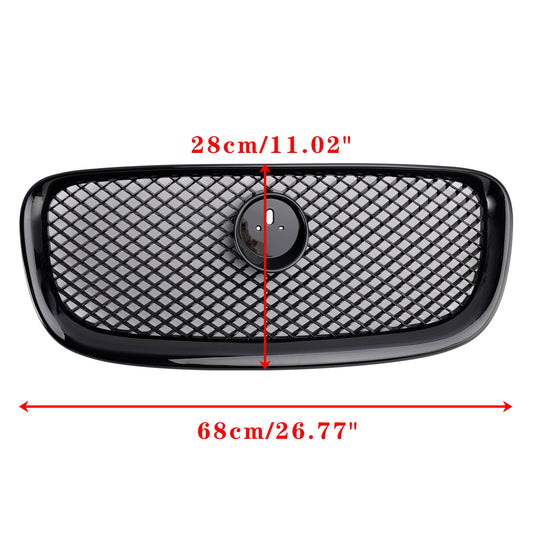 Griglia paraurti anteriore stile XF-R adatta per Jaguar XF 2012-2015, nero lucido