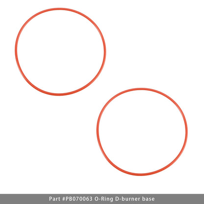 PB070063 O-Ring D-Base bruciatore per base bruciatore (D) 2 pezzi