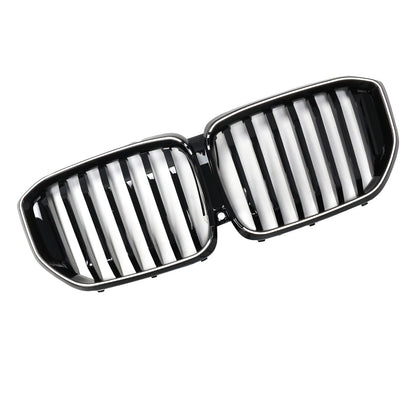 Griglia paraurti anteriore nero lucido per BMW G05 LCI X5 2024 2025+ linea singola con LED