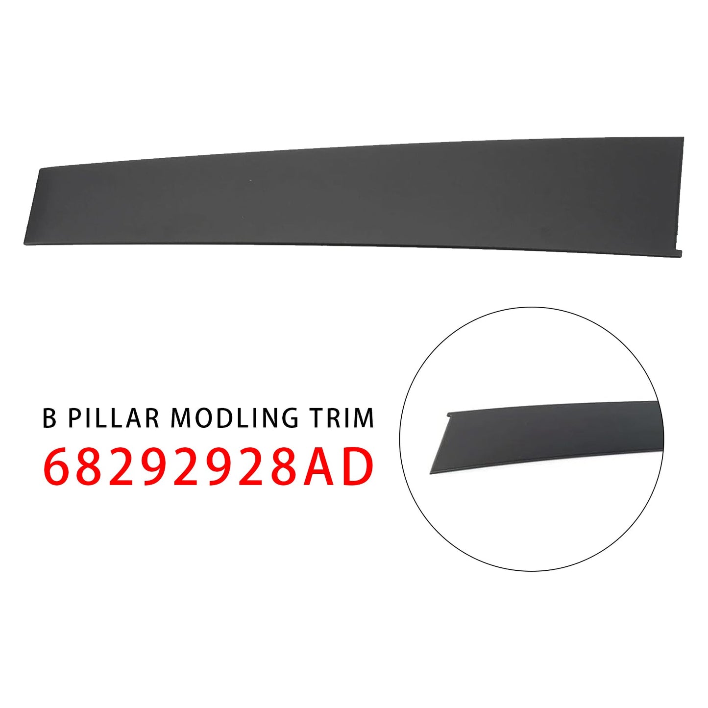 Modanatura per montante B anteriore destro 68292928AD per Dodge RAM 1500 2019-2026