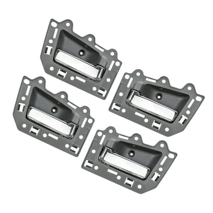 4 pezzi Maniglia interna porta anteriore posteriore cromata per Jeep Grand Cherokee 2005-2011