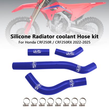Tubo flessibile del liquido di raffreddamento del radiatore in silicone Honda CRF250R CRF250RX 2022-2025