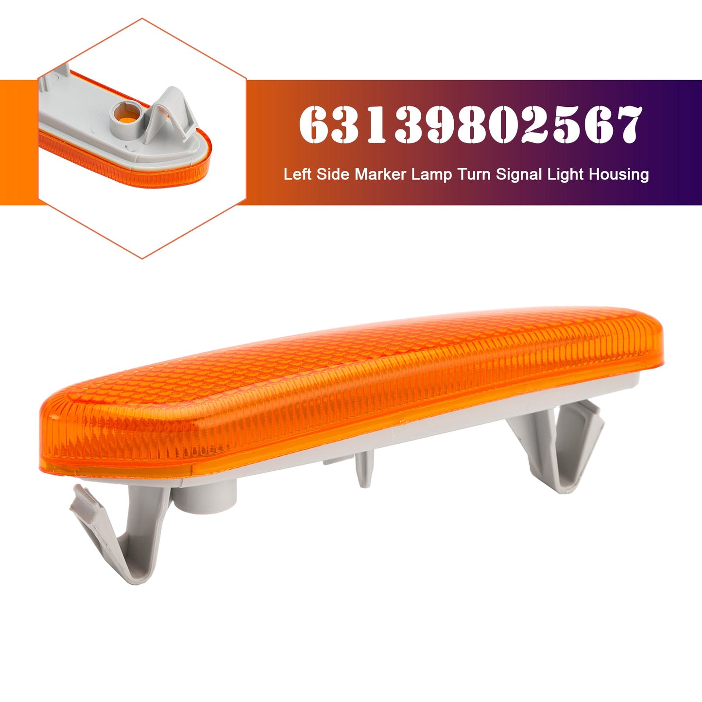 Alloggiamento luce indicatore di direzione lato sinistro per MINI R60 10-17 R61 2012-2017