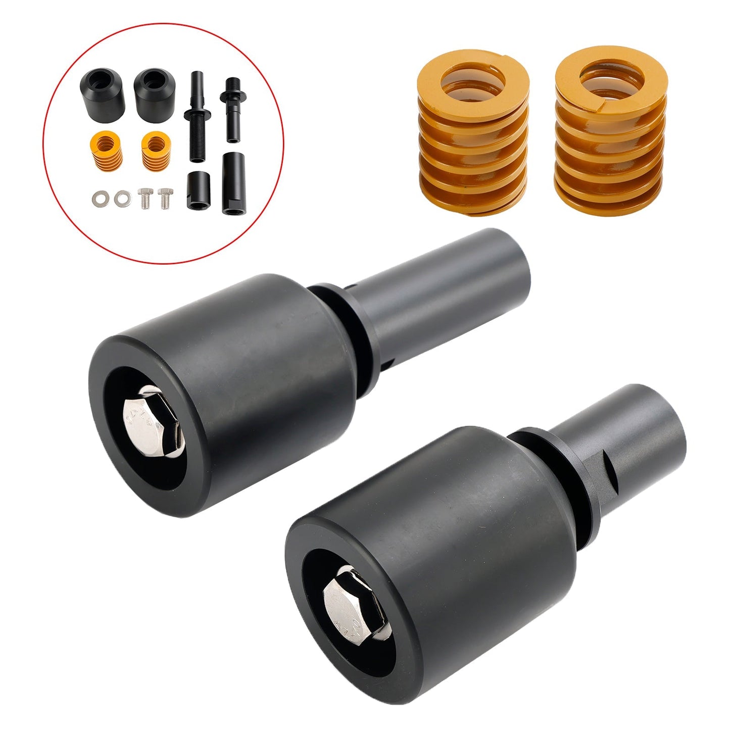 Protezione slider telaio in alluminio KAWASAKI ZX-4RR 2023-2024 nera