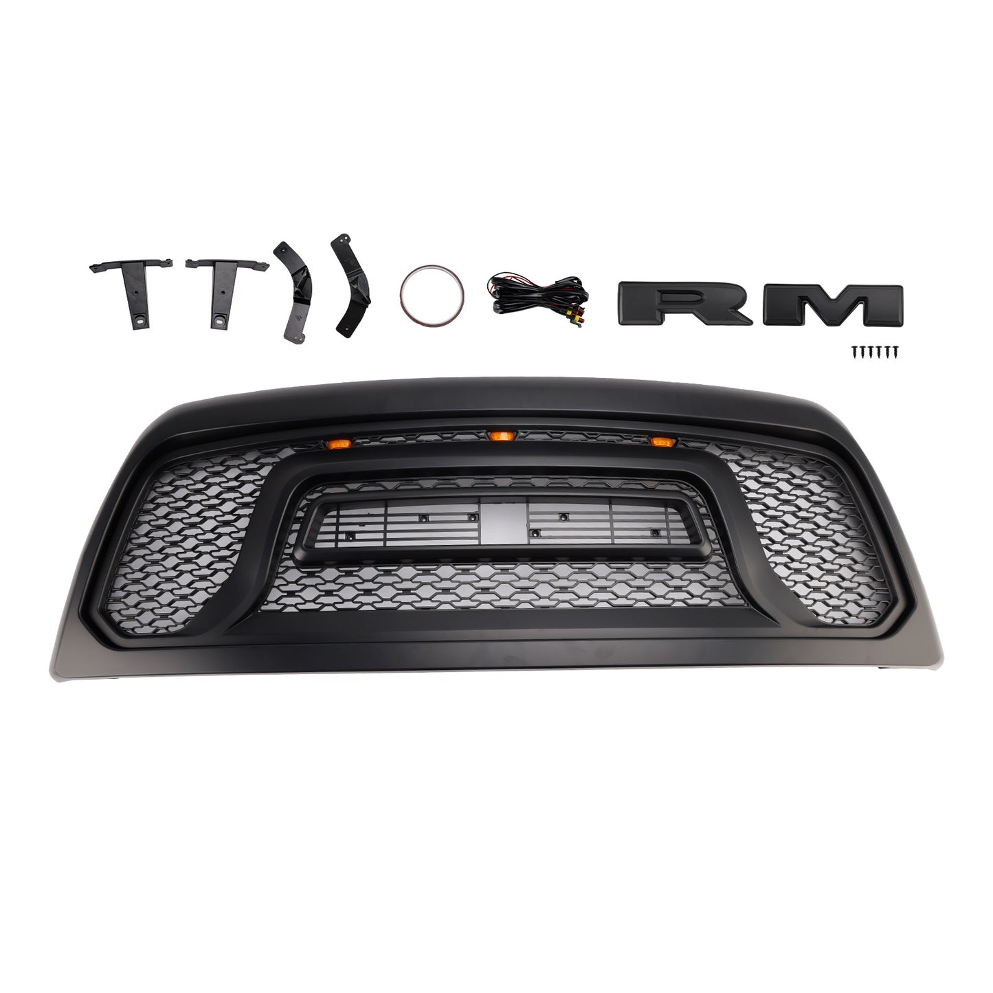 Dodge Ram 2500/3500 Laramie Limited 2010-2018 con griglia paraurti anteriore con luci a LED