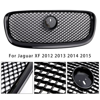 Griglia paraurti anteriore stile XF-R adatta per Jaguar XF 2012-2015, nero lucido
