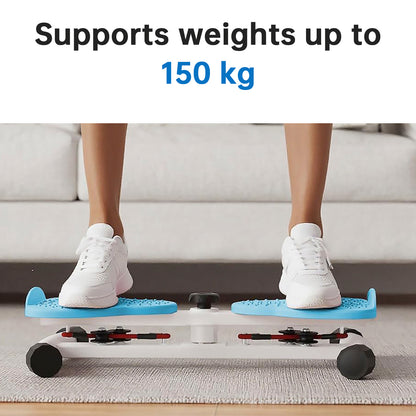 Attrezzo per torcere la vita Attrezzo fitness Ab Twister Board Capacità 150 kg e 20 dB Ultra silenzioso Antiscivolo Attrezzatura per allenamento in palestra per donne Pancia blu