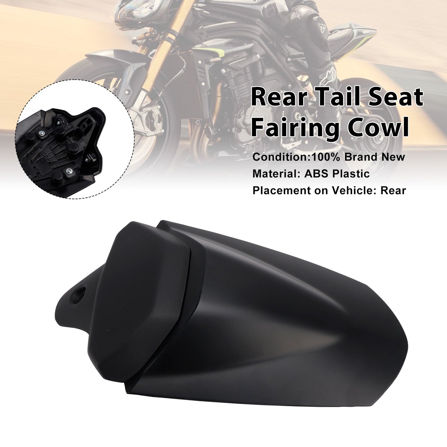 2025-2026 Per Speed Triple 1200 RS Copertura cupolino posteriore sella