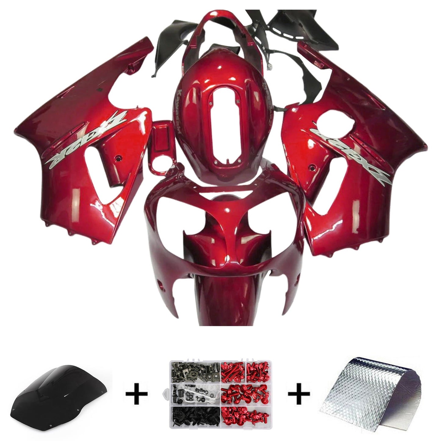 Kit carenatura iniezione Kawasaki ZX12R 2000-2001 Carrozzeria plastica ABS