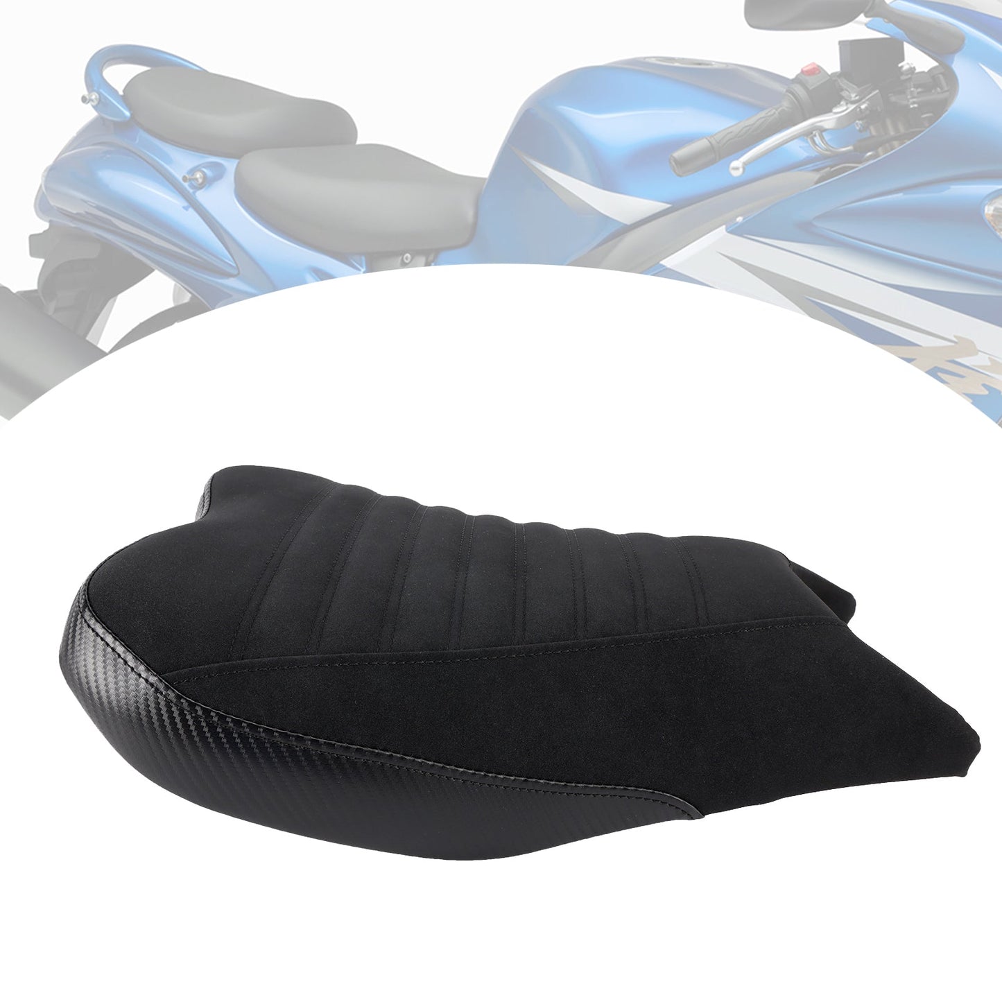 Sella passeggero anteriore per Suzuki GSX1300R 2022-2024, bianca