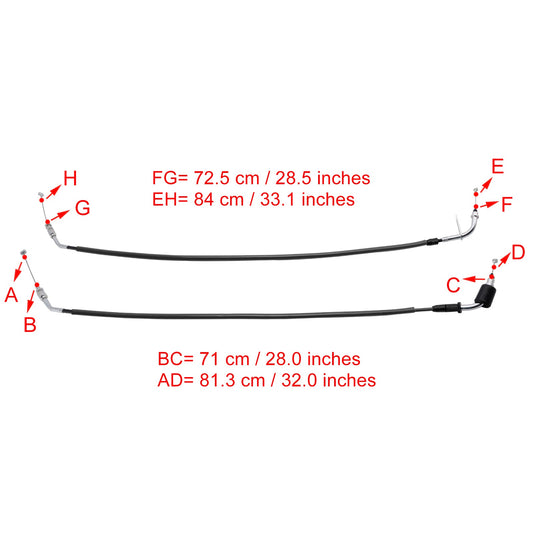 Cavo acceleratore per Suzuki GSXR600 GSXR750 2011-2023 Nero