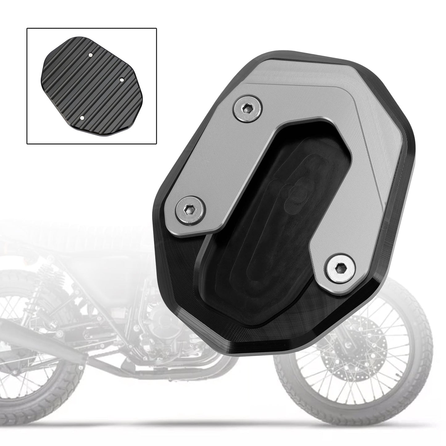 Piastra allargata per cavalletto adatta per Ducati Scrambler 400/800/1100 2015-2020