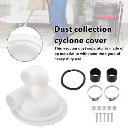 Coperchio separatore ciclonico per polvere Accessorio per aspirapolvere per truciolato Aspirapolvere per gesso Separatore di polvere Accessorio per aspirapolvere