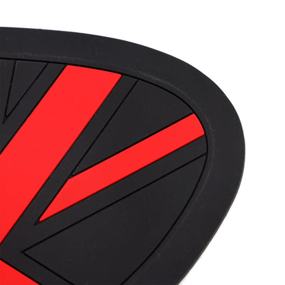 Ginocchiere per serbatoio benzina - Union Jack - Rosso - Protezioni per serbatoio retrò Cafe Racer