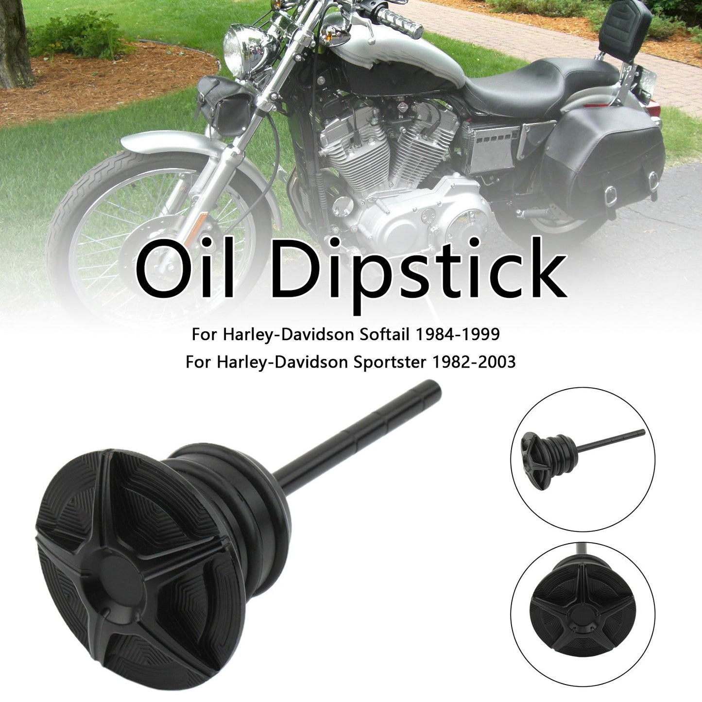 Tappo del serbatoio dell'astina di livello dell'olio per Softail 84-99 Sportster 82-03