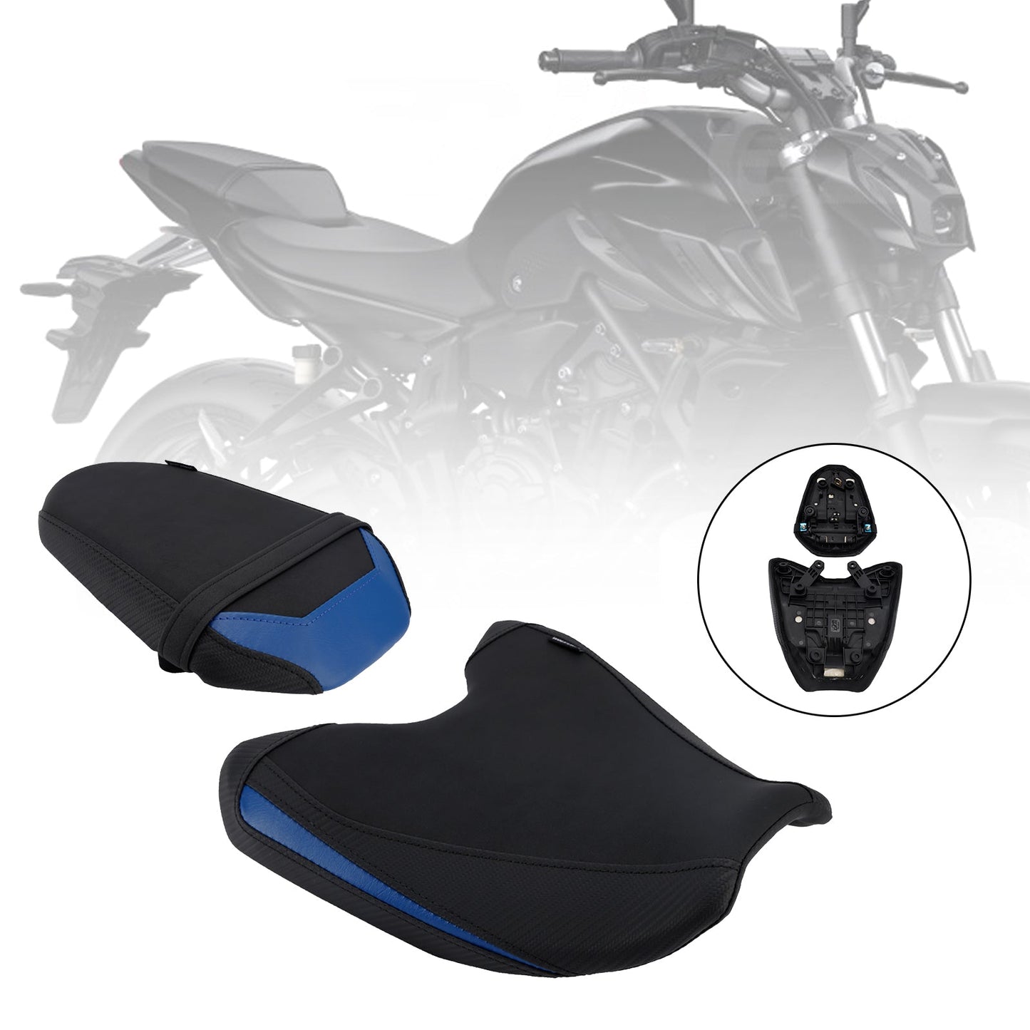 Kit cuscini passeggero anteriore e posteriore Raider per Yamaha MT-07 689cc 2025-2026