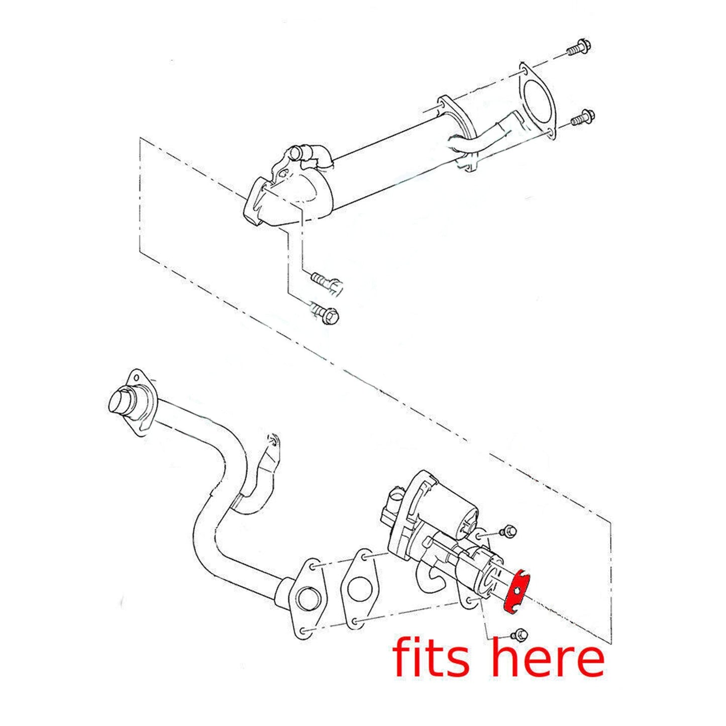 Piastra cieca valvola EGR Ford MK7 Transit 2.2 2.4 tdci Land Rover 2.4