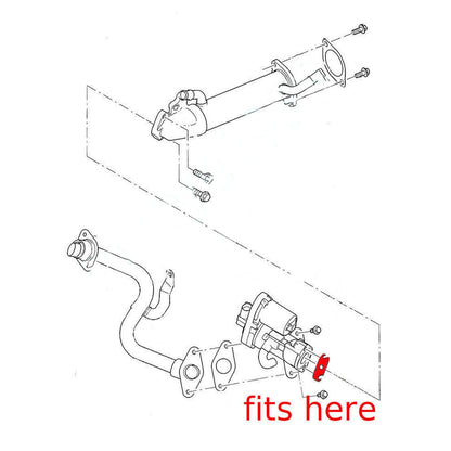 Piastra cieca valvola EGR Ford MK7 Transit 2.2 2.4 tdci Land Rover 2.4