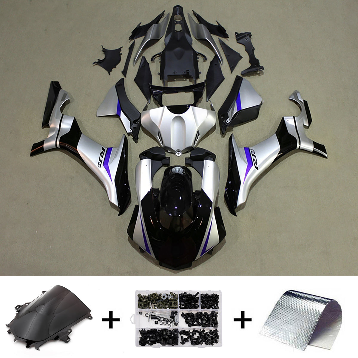 Kit carenatura in plastica ABS a iniezione adatto per Yamaha YZF 1000 R1 2015-2019
