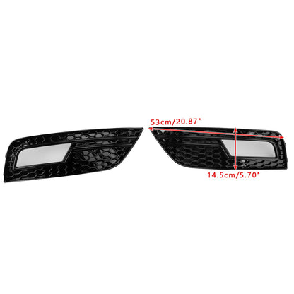 Griglia di copertura fendinebbia nera Audi A4 B8.5 2013-2015, paraurti standard