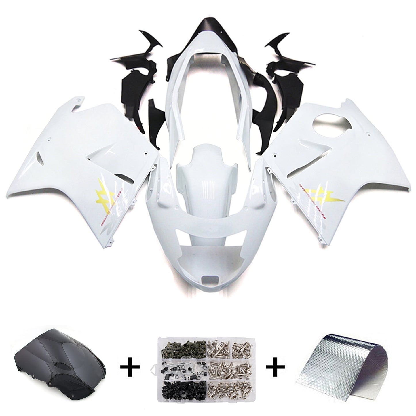 Kit di carene in ABS stampato a iniezione per Honda CBR1100XX SuperBlackBird 1996-2007