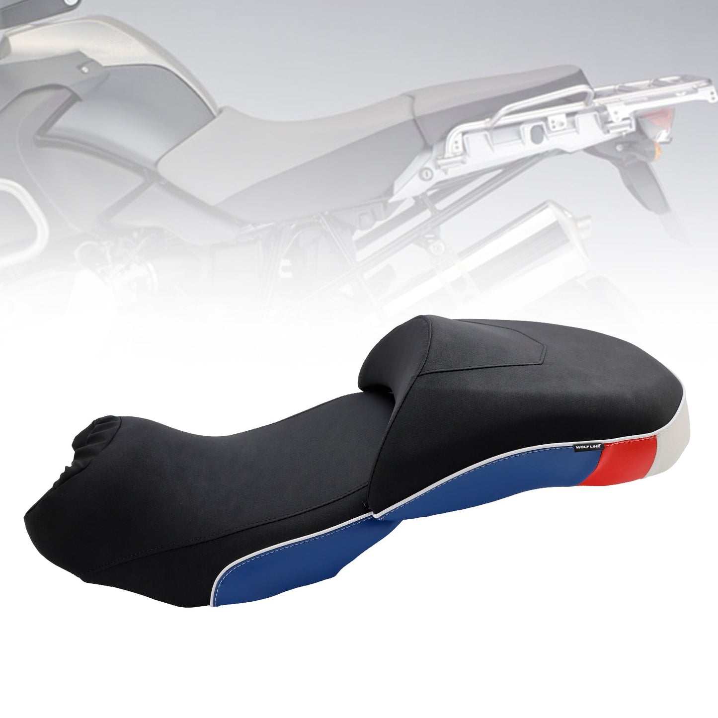 Sella passeggero completa per BMW R1200GS/GS ADV 2014-2018, blu