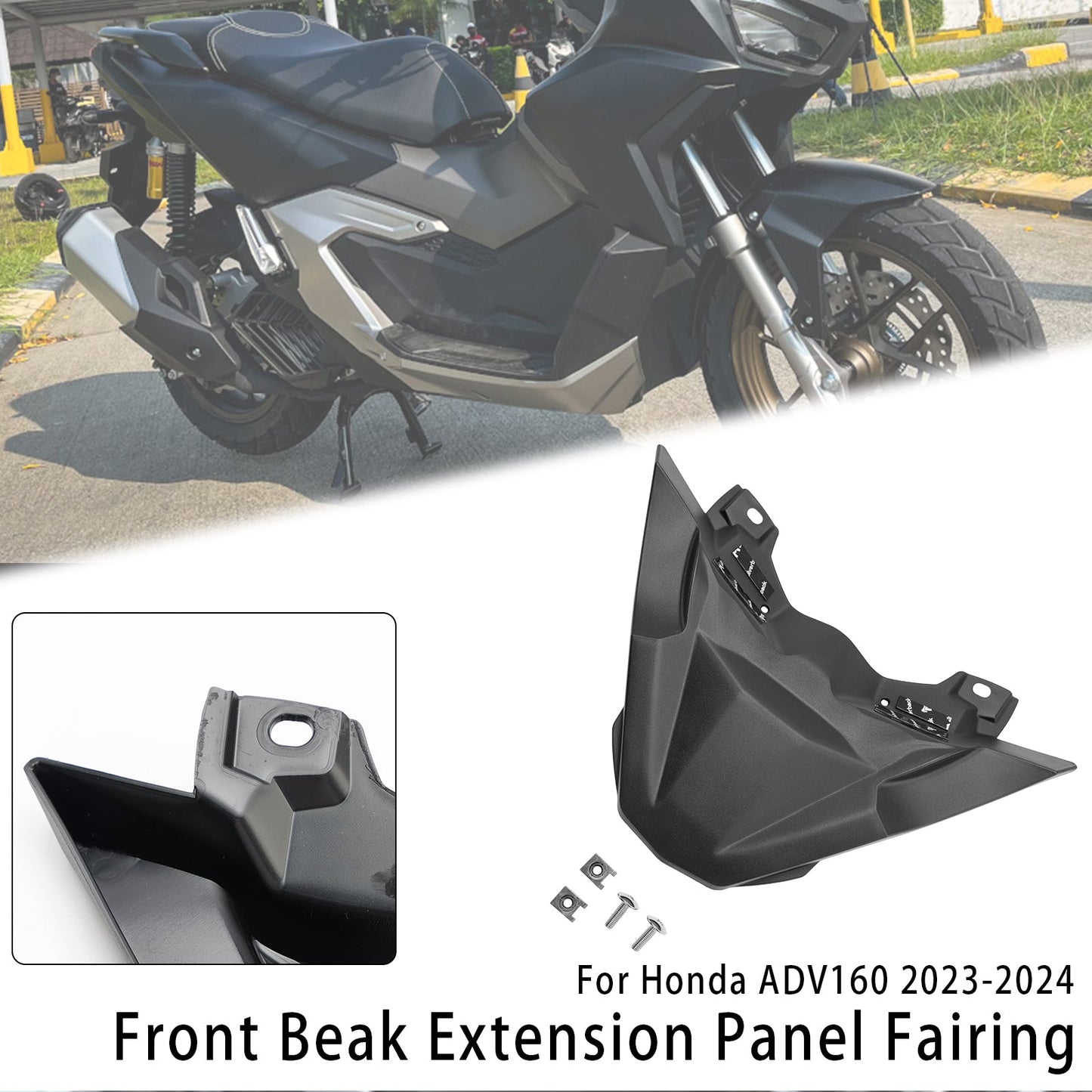 Estensione del becco anteriore Honda ADV 160 2023-2024, pannello del muso, carenatura