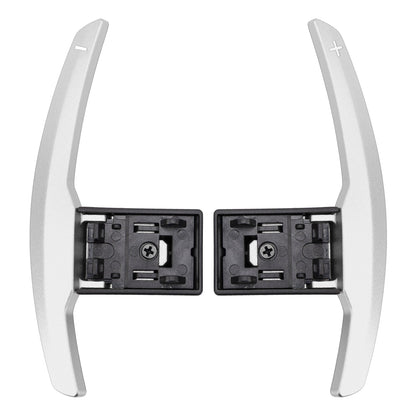Estensione del cambio al volante per BMW Serie F F30 F31 F32 F10 X3 X5 Alluminio Argento