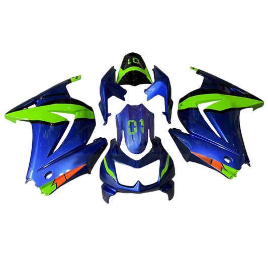 Kit carenatura iniezione in plastica ABS adatto per Kawasaki EX250 Ninja250R 2008-2012