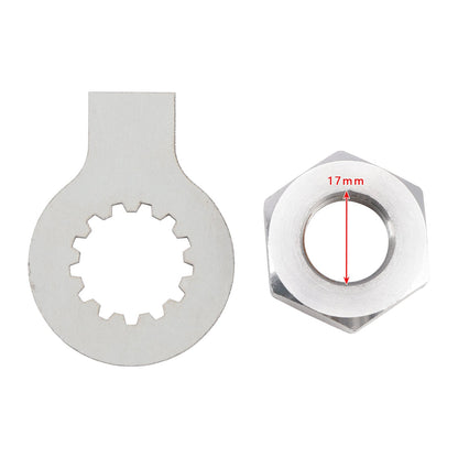 Kit linguetta rondella di bloccaggio dado pignone anteriore per YAMAHA R6 YZF 600 1000 TDM 850