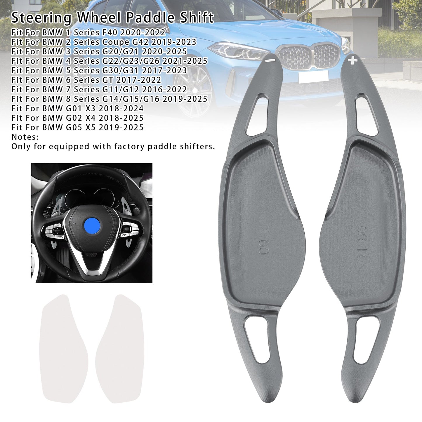 Leva del cambio al volante per BMW G20 G21 G30 G31 F40 F22