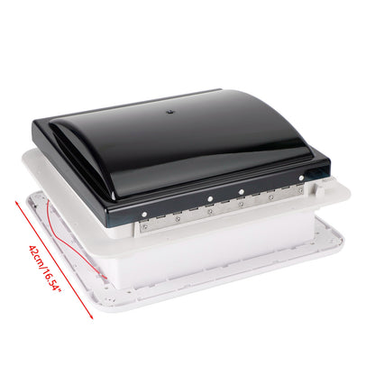 12V 6W Manuale sfiato tetto roulotte da 14 "RV Ventola per camper luce a LED
