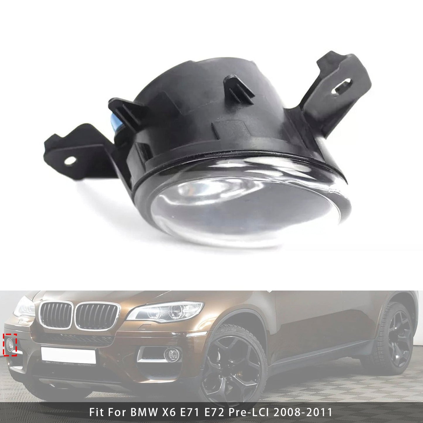 BMW X6 E71 E72 Pre-LCI 2008-2011 Lampade fendinebbia anteriori destre 1 pezzo 63177187630
