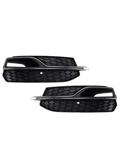 Front Lower Fog Light Cover Grill Grille Per AUDI A3 S3 S-Line 2013-2016