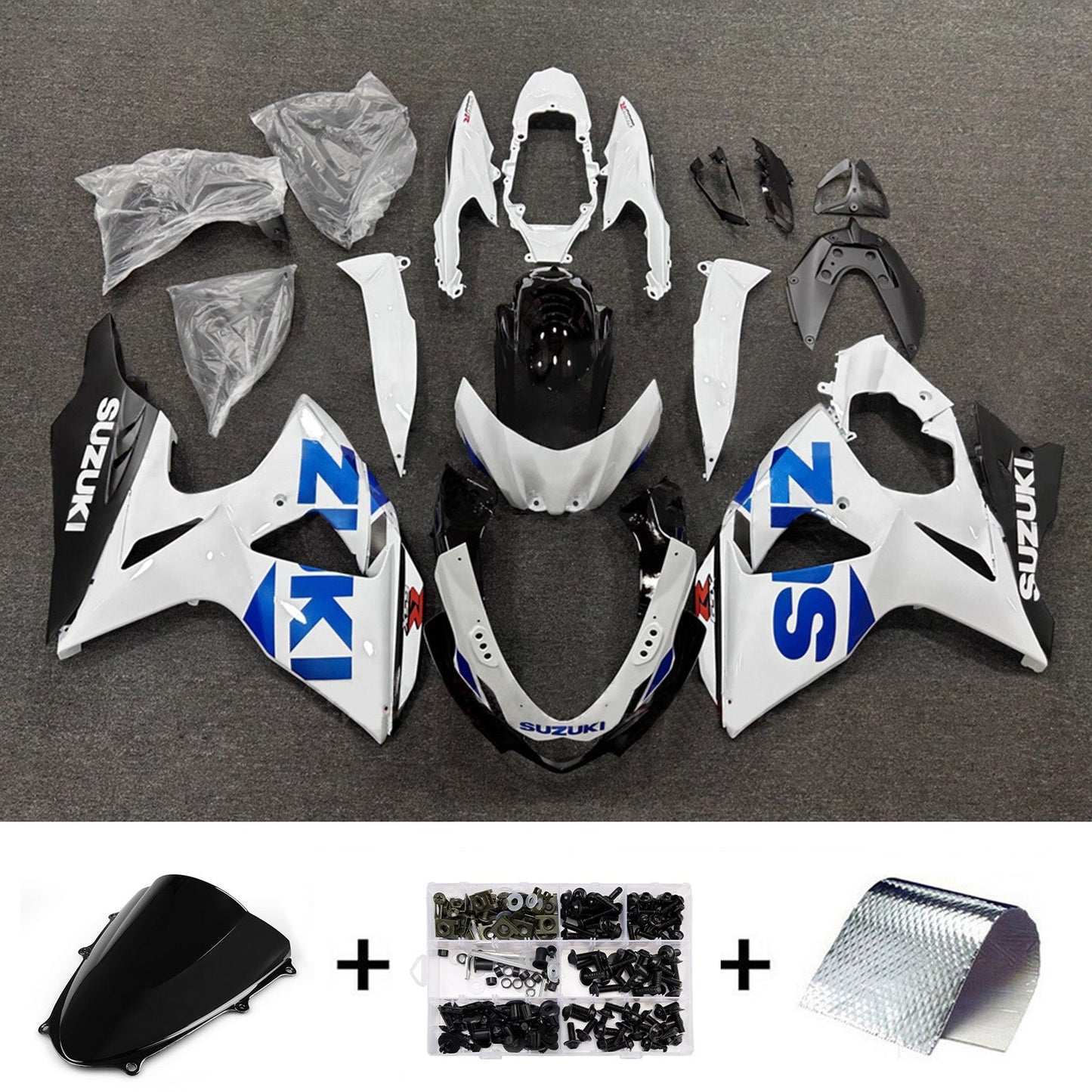 Kit carenatura iniezione plastica ABS per Suzuki GSXR1000 2009-2016 K9