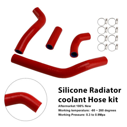 Kit di tubi flessibili in silicone per il liquido di raffreddamento del radiatore, compatibile con Honda CRF450R RX RWE 21-25